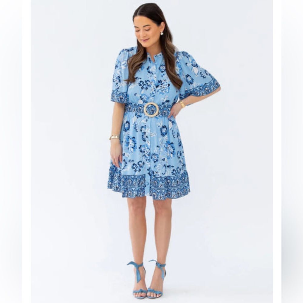 New Sail to Sable x Style Charade Placid Floral Print Dress Size Medium